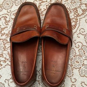 Ralph Lauren brown leather loafers. Men’s. Size 9D.